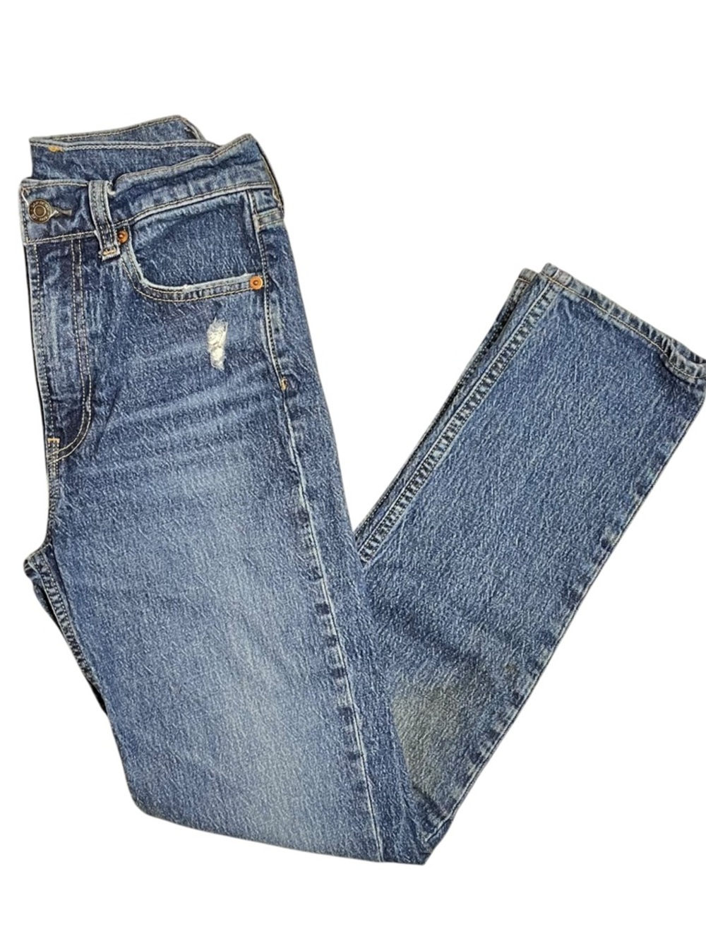 GAP women’s Straight Jeans in Washed Blue - Lived In Style